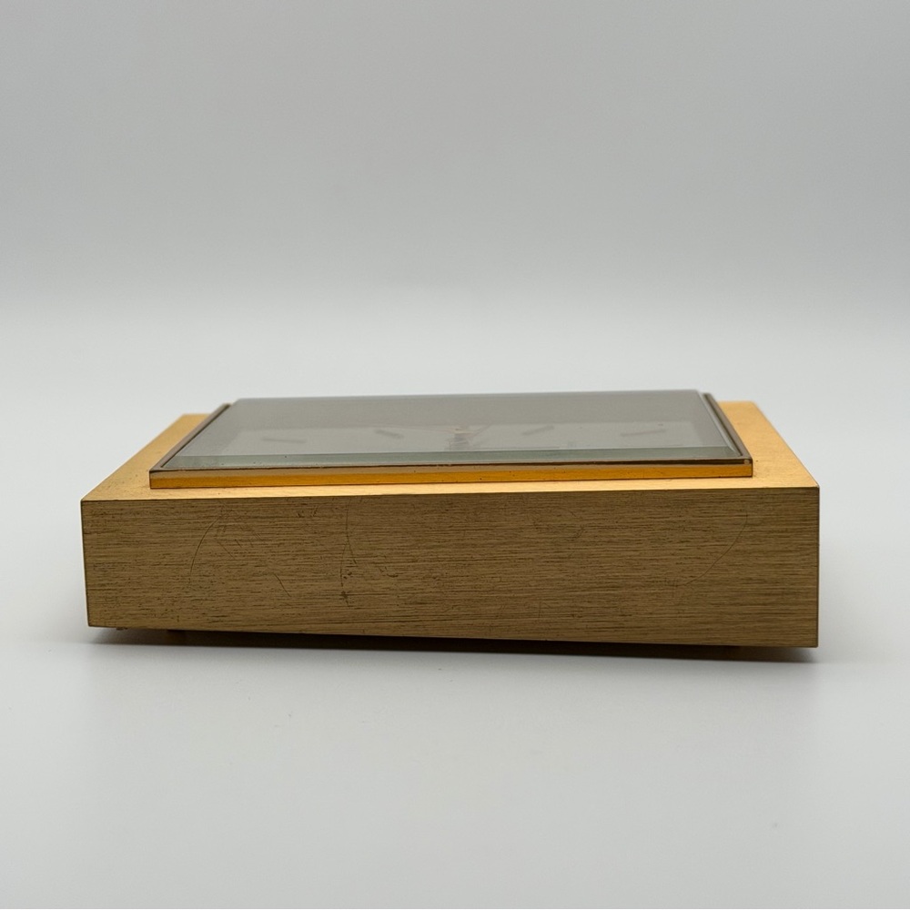 GABRIEL LUCAS BRASS DESK CLOCK — SWISS MADE - Picture 7 of 8